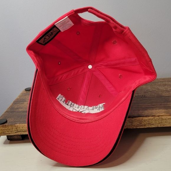 Dodge Ram Tough Hat Red Adult Velcro Back - Picture 5 of 7
